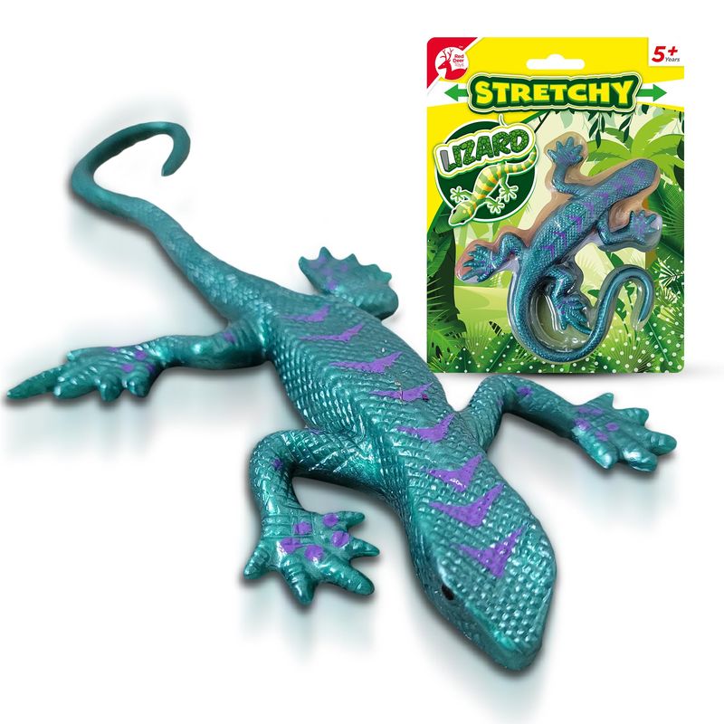 SOL 1pk Stretchy Lizard, Blue Gecko and Rubber Newt Toy for Kids Aged 5 ...