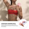 iplusmile 2pcs Rainbow Bath Loofahs Ice Cream Body Loofahs Cute Cartoon Kids Bath Sponges Bath Pouf Body Scrubber Exfoliating Mesh Puff for Children Shower