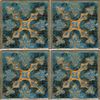 Design Tile 5.9 inches (150 mm) Square Retro N-704