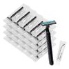 Disposable Razors in Bulk, Bulk Razors with Knife Cap, Black, Individually Packaged Disposable Razors Bulk with Shaving Cream for Hotels, Nursing Homes, Shelters, Homeless, Charities ( pack-30)