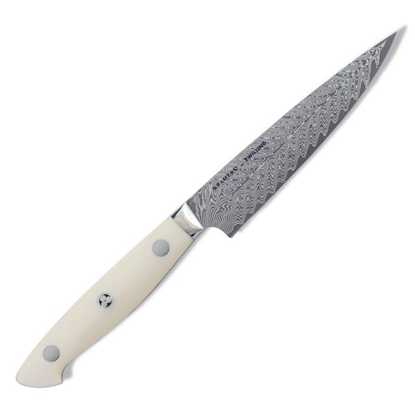 ZWILLING BOB KRAMER CUMULUS 55200-131 Bob Kramer Kyumulus Utility Knife, 5.1 inches (130 mm), Made in Japan Vegetables, Fruits, Outdoor Knife, Made in Seki, Gifu Prefecture, Japan