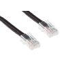 CAT6 Ethernet Patch Cable, Non-Booted, 25 Foot, Black - Lifetime Warranty