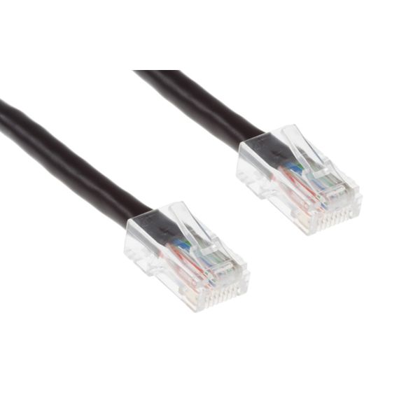 CAT6 Ethernet Patch Cable, Non-Booted, 25 Foot, Black - Lifetime Warranty