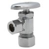 Angle Supply Valve, 5/8"OD (Compression) Inlet x 7/16"OD Outlet- By PlumbUSA