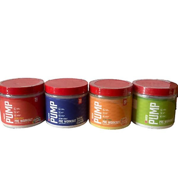 4x Campus Protein Pump Pre-workout Peach,Apple, Rainbow Blue Jolly Candy READ