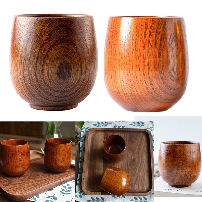 Wooden Cups, Eco-Friendly Natural Cups