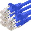 1aTTack.de Network cable Cat.6 - blue - 5X - 1m - (set) - CAT6 Ethernet cable Lanka cable 1000 Mbits patch cable