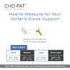 Cho-Pat Medium Black Golfers Elbow Support