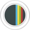 Grey Charcoal Multicolor Vertical Stripes Rainbow Pattern PopSockets PopGrip for MagSafe