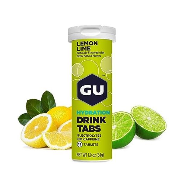 GU Energy Hydration Electrolyte Drink Tablets, Enhanced Endurance Sports Drink for Running, Cycling, Triathlon, 8-Count(96 Servings), Lemon Lime