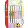 STABILO Highlighter swing cool Pastel - Pack of 6 - Assorted Colours