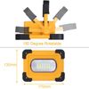 60W LED Solar Rechargeable Work Light Portable Strobe Emergency  Floodlight Camp