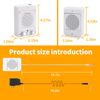LiwCho Window Speaker Intercom System,Wired Dual-Way Window Counter Intercom, High Power Speaker for Store,Business,Catering.