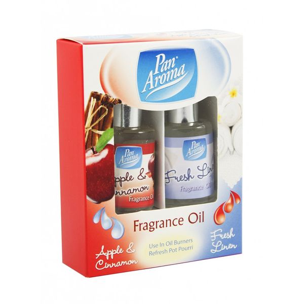 Pan Aroma Fragranced Oils 2 Pack Apple/Cinnamon (321344)