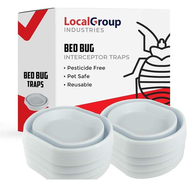 Bed Bug Trap - Eco Friendly Bed Bug Interceptors for Bed Legs - Insect Detector, Interceptor & Monitors for Indoor Home (8)