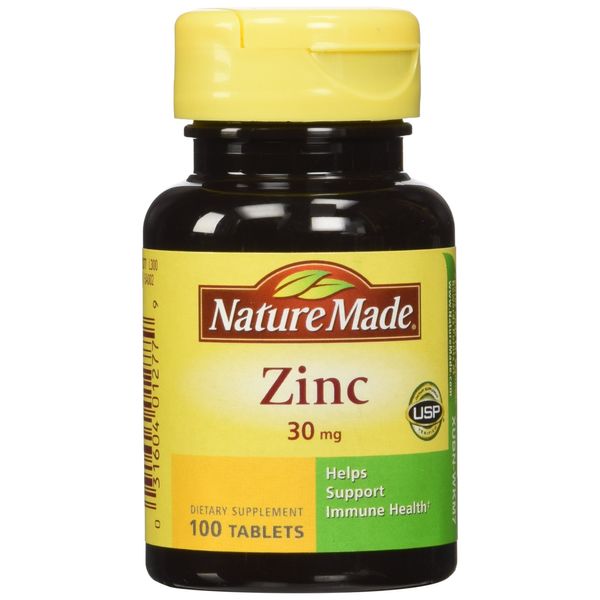 Nature Made Zinc Tabs - 30 mg - 100 ct