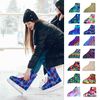 Ice Fire 1 Pair Skate Boot Covers | Durable Boot Protector for Ice/Figure/Roller Skate | Universal Size | Skating Accessory- Neon Lights