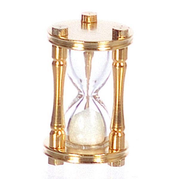 Dollhouse Miniature 1:12 Scale Brass Hourglass #S8516
