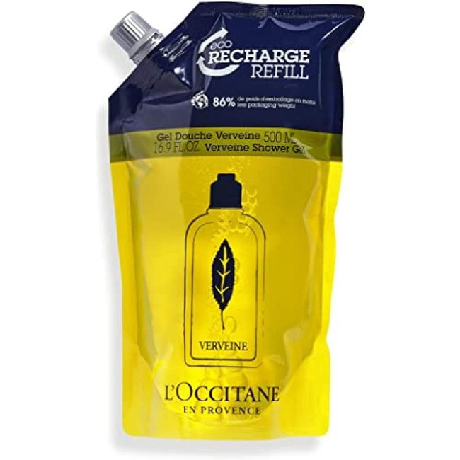 L'Occitane Invigorating and Refreshing Verbena Shower Gel Refill 16.9 0z.