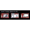 Left Passenger Side Stick-On Wing Mirror Glass