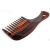 BUCO Coarse Zinc Styling Comb 17cm Cellulose Acetate Curly Thick Hair Havana Brown