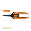 Fiskars Micro-Tip Pruning Snips Garden Clippers - Plant Cutting Scissors with Sharp Precision-Ground Non-Stick Blade - 2-Count