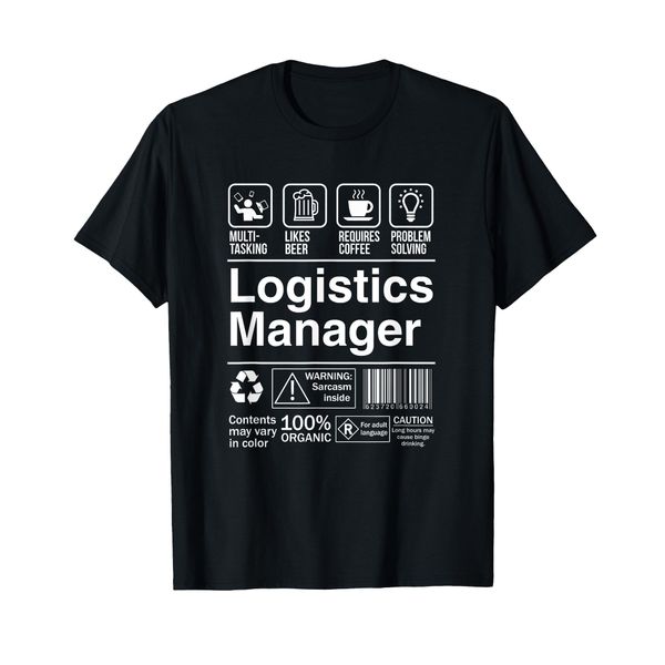 Logistics Manager Funny Description Label T-Shirt