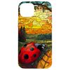 Ladybug Tree Trunk Autumn Glow Forest Bug Design Case for iPhone 15 Plus