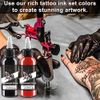 DLD Upgraded Snow Shark Tattoo Ink Set Permanent Tattoo Supplies Dynamic Ink 30ml/ Bottle 1oz Vegetarian Tattoo Supplies Professional Tattoo pigments 14 Colors.