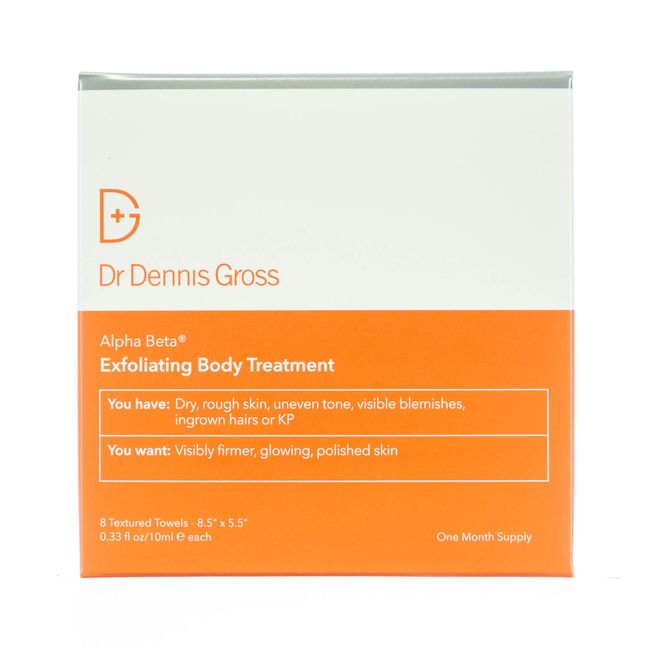 Dr Dennis Gross Alpha Beta Exfoliating Body Treatment 0.33oz/10ml 8 PACK