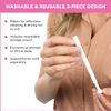 BoriCap Boric Acid Vaginal Suppository Applicators, 7 Applicators - Hygienic Solution for Easy Glide Applicator Insertion - Washable and Reusable
