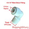 20 X 1/4"-1/4" Male Elbow Fitting Connector Connection Undersink RO System