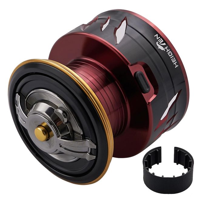 HEIGHTEN Reel Spool Shimano Lever Brake Spinning Reel Replacement Spool BB-X Technium Fire Blood Hyperforce Despiner Larissa (Red - Upgrade) (727)