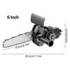6 Inch Electric Drill Modified to Electric Chainsaw Tool Attachment Electric Chainsaws Accessory Practical Modification Tool Set Power Woodworking Tool
