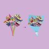 Bonernir AN211733 Scratch Art Cupcake Bouquet From Age 5