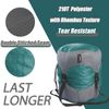 Frelaxy Compression Sack, Ultralight Sleeping Bag Stuff Sack Compression Stuff Sack - Space Saving Gear for Camping, Hiking, Backpacking (Turquoise, M)