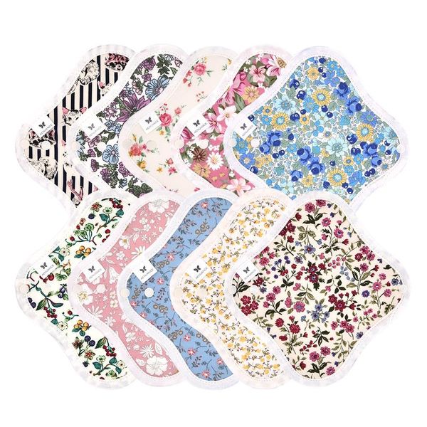 No 1 Organic Cotton Panty Liners, Set of 10, v20, Antique, Design with a Timeless Tired of Appeal of the Intimate Floral Pattern AESST-10P-V20