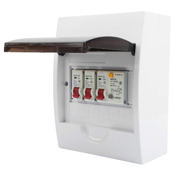 2 Way Fuse Box, Mini Leakage Circuit Breaker 2 Way Consumer Unit Circuit Breaker Panel Universal Consumer Circuit Breaker Box Fuse Board 2 Way 40A 30mA RCD + 2 MCB,Garage Caravan Consumer Unit