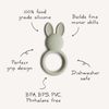 mushie Silicone Baby Teether Toy | Bunny