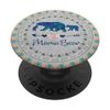Bohemian Boho Mama Bear Two babies cubs on rustic grey PopSockets Swappable PopGrip