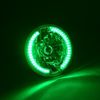 7" Green Split LED Halo Angel Eye Headlight Halogen Headlamp 60W Light Bulb Pair