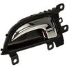 Dorman 97742 Front Driver Side Interior Door Handle Compatible with Select Hyundai Models, Chrome; Black