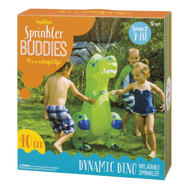 Toysmith Sprinkler Buddies Dynamic Dino Inflatable Outdoor Sprinkler