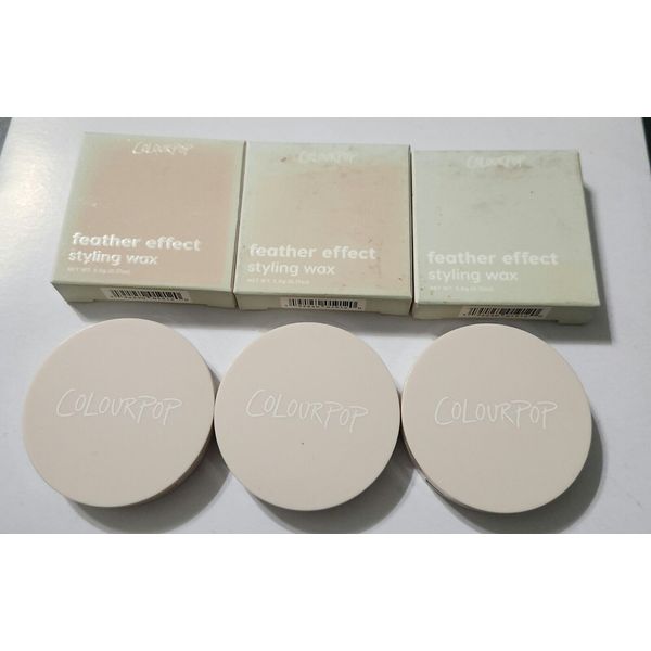 ColourPop Feather Effect Eyebrow Styling Wax - Brown - 0.17oz - NIB-THREE TOTAL