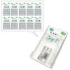 10 Sets Translucent Point Seal Oval (25 pieces x 800 pieces = 2000 pieces)