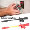 Demeras 2Pcs Insulation Piercing Test Clip, Heavy Duty Insulation Wire Piercing Probe Clip Test Needle Hook Multimeter Testing Probes