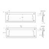 Deltana MS627U15 8 7/8-Inch Mail Slot with Solid Brass Back Plate