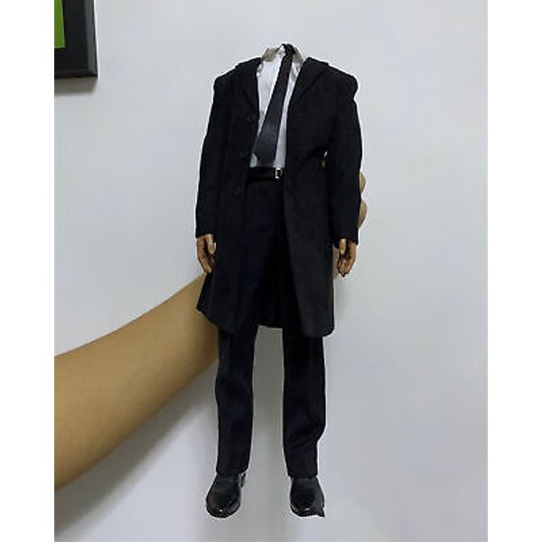 1/6 Toy center Agent Man Windbreaker Coat Shirt Pants Clothes Set Fit 12'' Actio