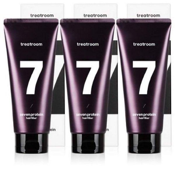 Treatroom Sevenprotein Hairfiller Treatment 180ml 3P, 7 Proteins into Hair, Easy Simple Daily Care,