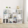 12 Cube Storage Wood Open Shelf Bookcase Display Compartments Organizer Cabinet